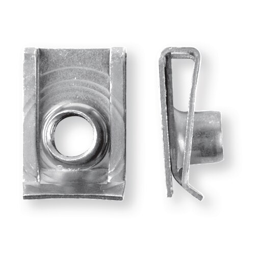 Clip écrou 24,5x18mm pour vis diamètre 8 épaisseur de tôle 0,5-4mm